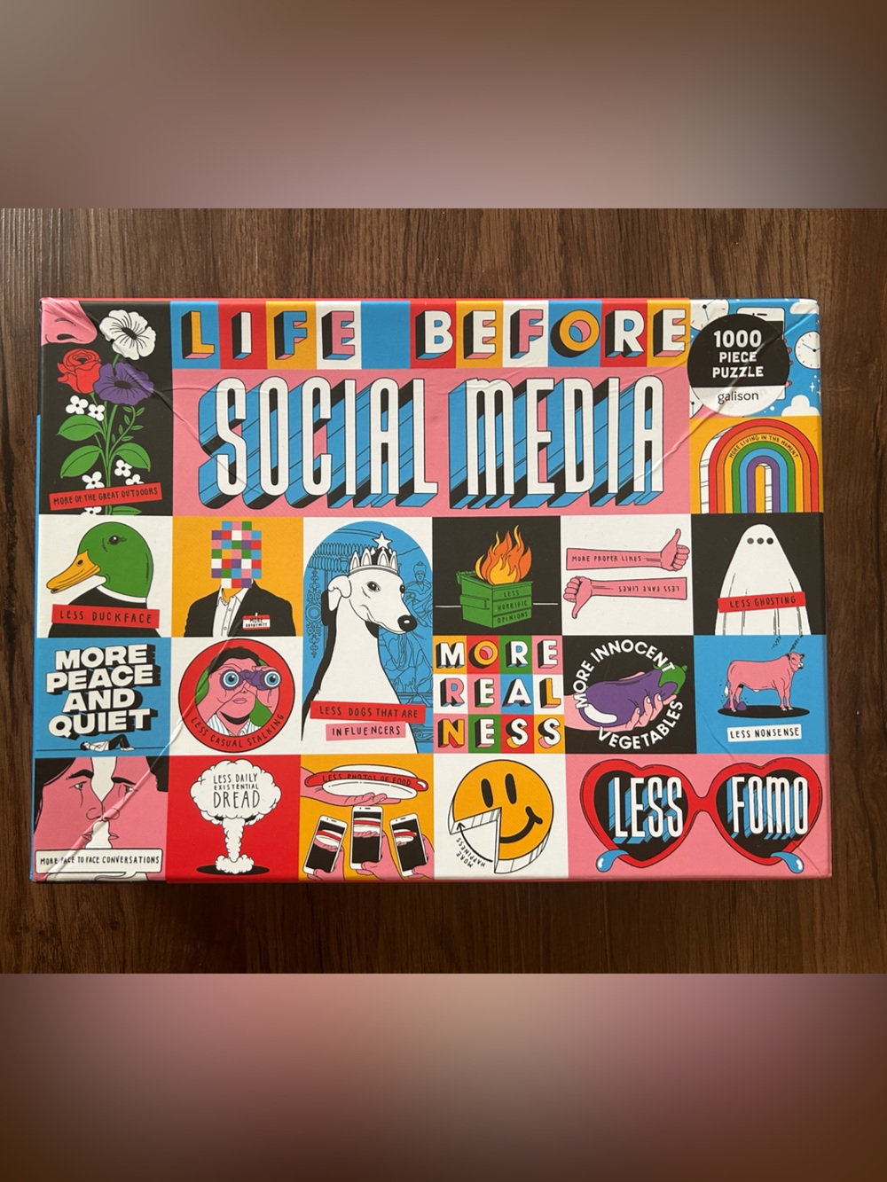 Gibson Life Before Social Media Puzzle - 1000 Pieces - 1.5 lbs